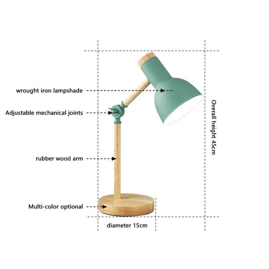 Vivolux | Nordische Schreibtischlampe aus Holz