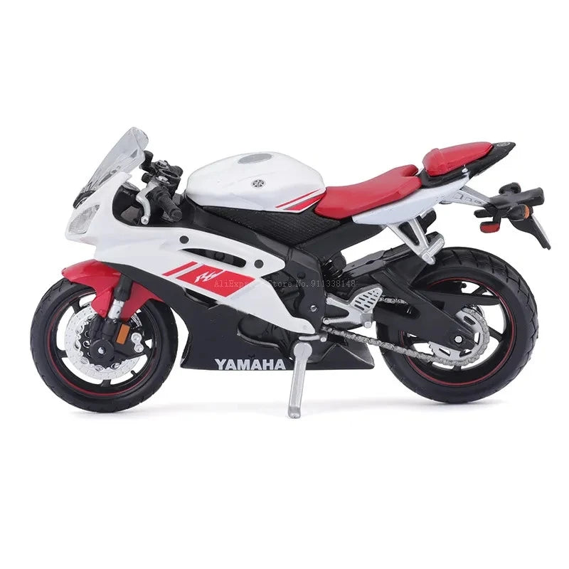 Vivolux | 1:18 Maßstab Yamaha R6 Legierungsroller Sportbike Figuren Diecasts Kinder Spielzeug Motorrad Rennmodell Nachbildungen Sammlergeschenk für Jungen