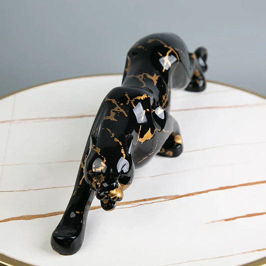 Vivolux | Eleganter Jaguar Steinbildhauer