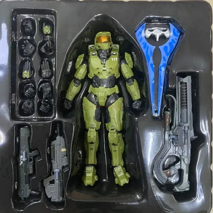 Vivolux | 18cm Halo Infinite Master Chief Mjolnir Mk Vi 1/12 Maßstab 17.5cm 6" Actionfigur Re:edit Gen.3 117 Ko's 1000 Modellpuppen Spielzeuge