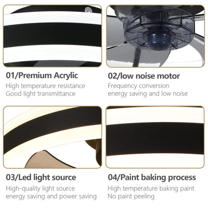 Vivolux | Aura Silent LED Deckenventilatorlampe