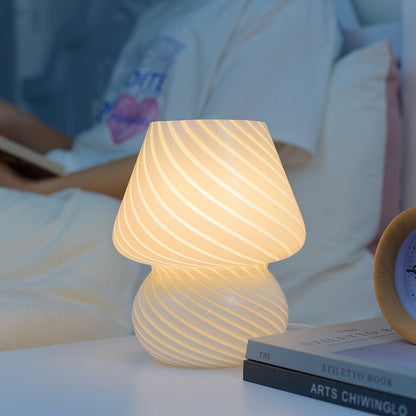 Vivolux | LED-Schreibtischlampe in Pilzform aus Glas