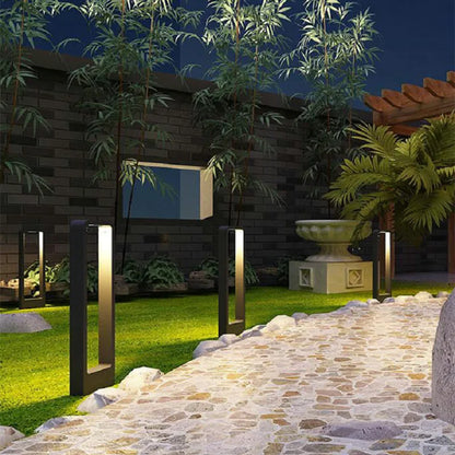 Vivolux | 15W LED Gartenlicht: Aluminium-Pfostenlampe für Außenhof, Villa Landschaftsbeleuchtung