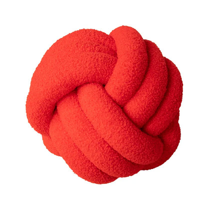 Vivolux | Gooi Kissen - Cozy - Handgeknoteter Ball - Lammfell