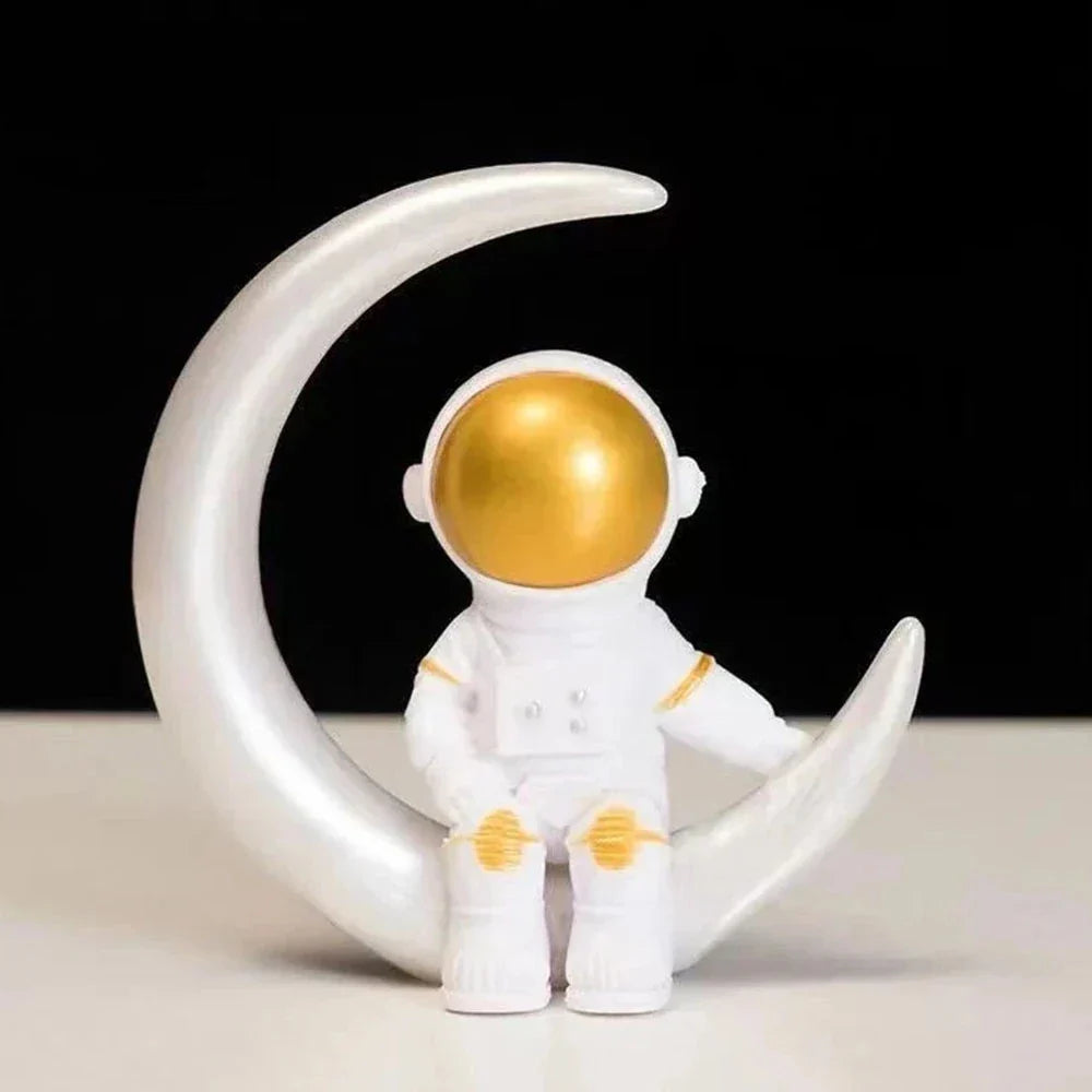 Vivolux | Harz-Astronaut-Figur Statue Raumfahrer Skulptur Pädagogisches Spielzeug Schreibtisch-Dekoration Astronaut-Modell Für Kinder Geschenk
