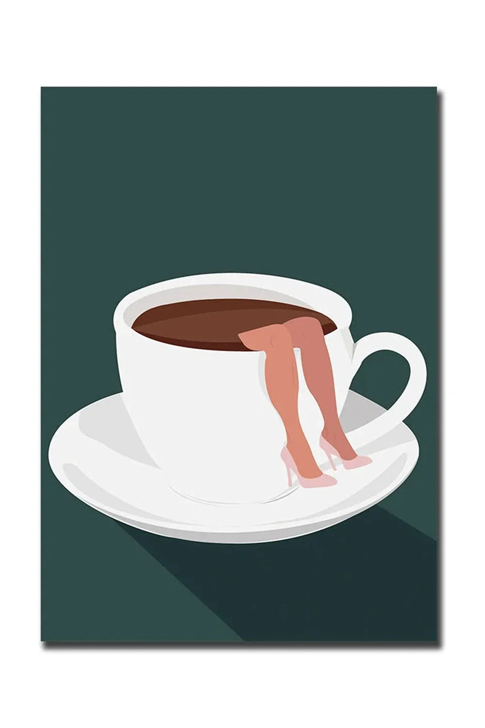 Vivolux | Guten Morgen Kaffee Leinwand Poster