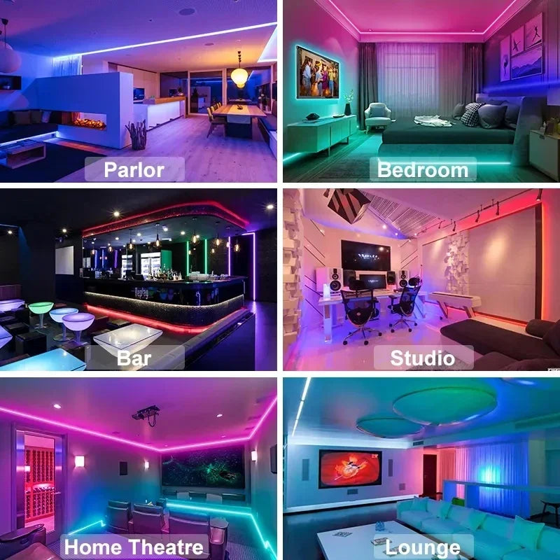 Vivolux | USB RGB LED Strip Lichter mit App-Steuerung für Raum- & Fernseher-Hintergrundbeleuchtung Deko