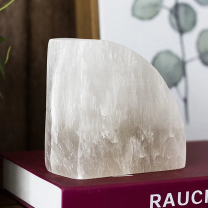 Vivolux | Onyxa Weißer Onyx Buchstütze | Elegantes Design | 1-teilig | Luxuriöse Deko & Funktionalität