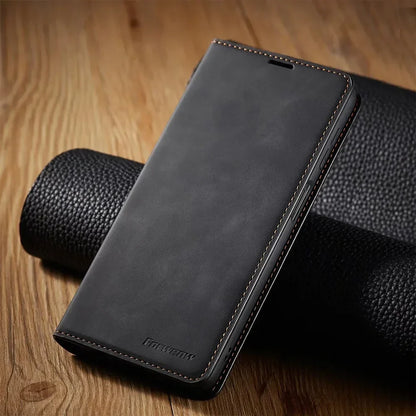 Vivolux | Samsung Hülle: Magnetische Leder Tasche für stilvollen Schutz