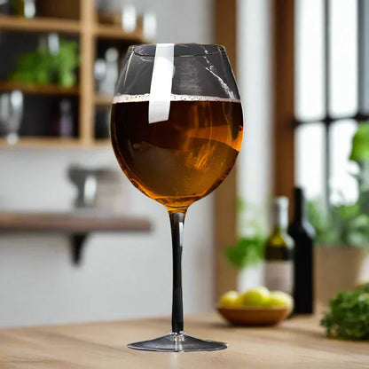 Vivolux | Riesige 106 Oz Weinglas und Bierkrug-Kombo - 3000ML Extra Großes Kristallglas für Partys, Hochzeiten und Feiern
