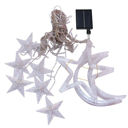 Vivolux | Solar Moon Star Lampe LED Lichterkette Dekoration