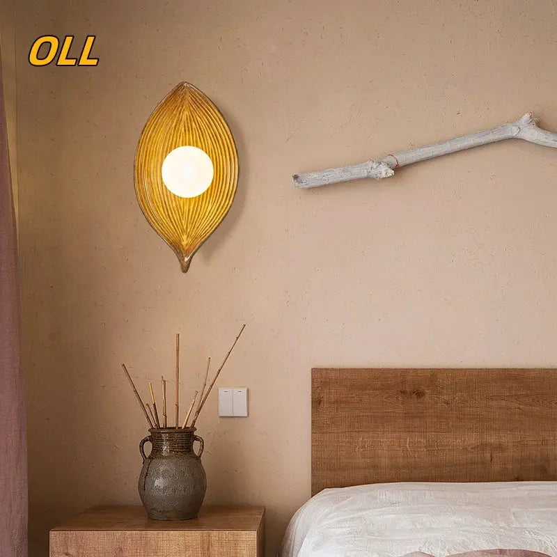 Vivolux | Wandlampe LED Blattgold Elegant