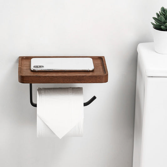 Vivolux | Holzaufbewahrung Handtuchrolle Toilettenpapierhalter