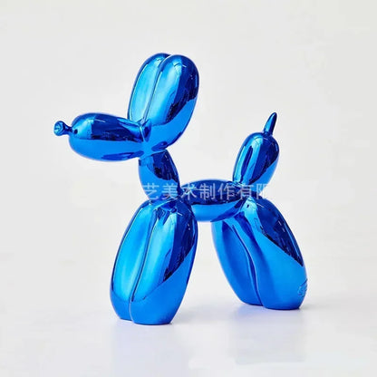 Vivolux | Nordic Ballon Hund Skulptur Harz Tier Ornament Kunst Skulpturen und Figuren Handwerk Hause Dekoration Zimmer Desktop Zubehör