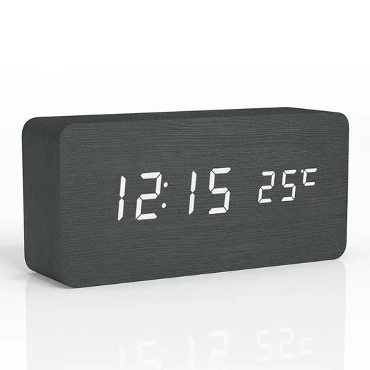 Vivolux |  Digitaler Wecker aus Holz | LED-Anzeige | Modernes Design | Lautlos | Umweltfreundlich