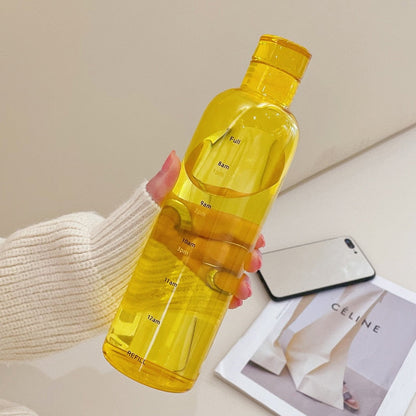 Vivolux | Zeit-Skalen hitzebeständige Glas Wasserflasche