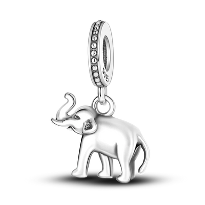 Vivolux | 925 Silber Goldener Leopard Charms Perlen Bunte Chamäleon Nashorn Löwe Skarabäus Katze Anhänger Passend für Original Pandora Armband Schmuck