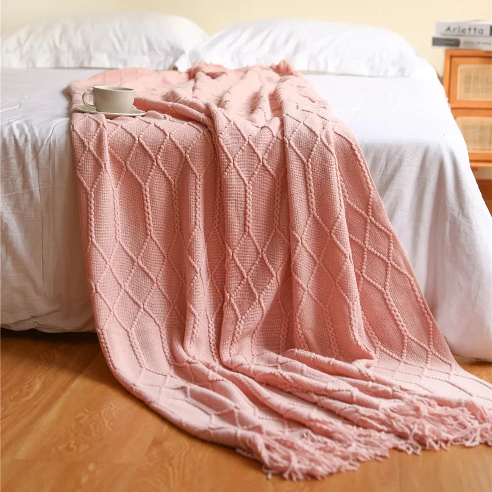 Vivolux | Nordic Style Dick Gestrickte Decke