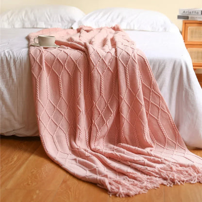 Vivolux | Nordic Style Dick Gestrickte Decke