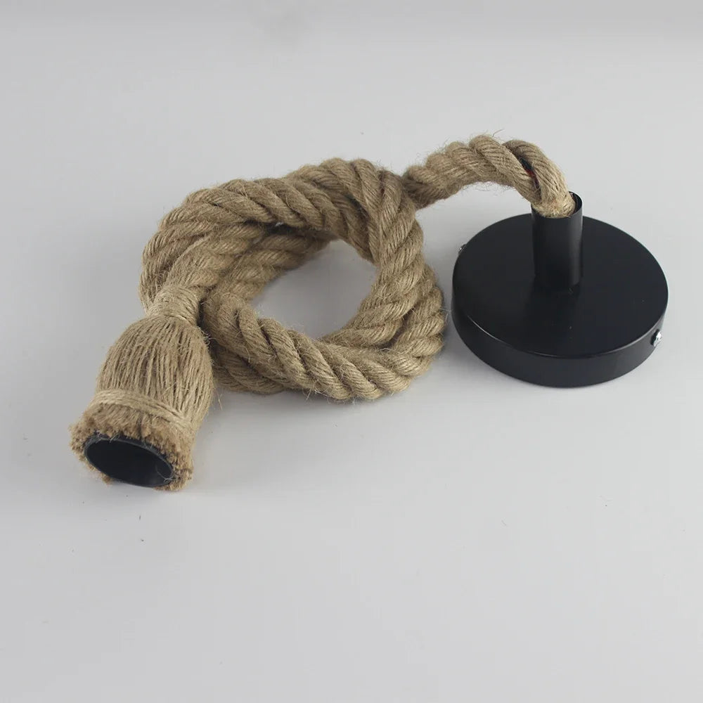 Vivolux | Vintage Hanfseil Pendelleuchte