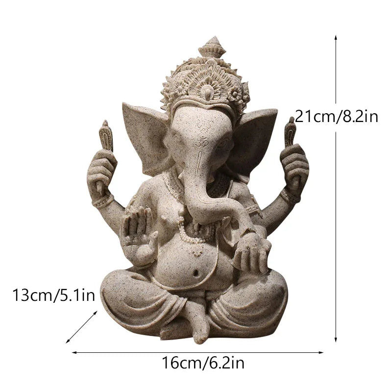 Vivolux | Göttliche Harz Sandstein-Stil Vedic Skulpturen