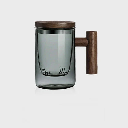 Vivolux | Ultramoderne Glas-Teetasse mit Filter und Deckel