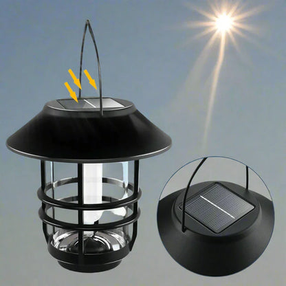 Vivolux | Solar Drahtlose wasserdichte flackernde Sonnenflamme Laterne Licht | - WallLant