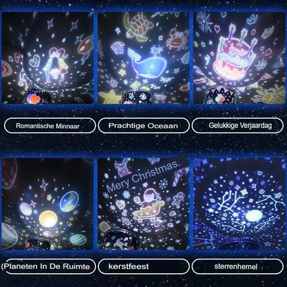 Vivolux | Sternenhimmel Projektorlampe für Kinder - Magisches Nachtlicht
