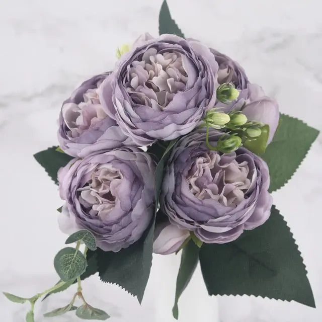 Vivolux | Seidige Rose Gypsophila Strauß