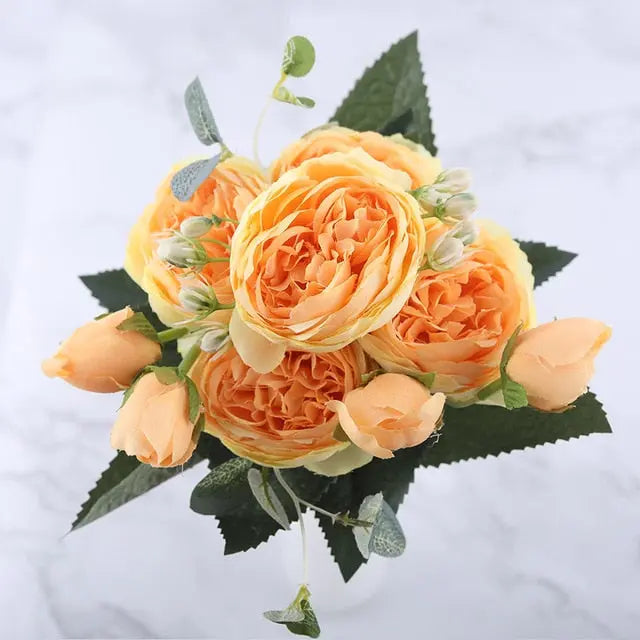 Vivolux | Seidige Rose Gypsophila Strauß