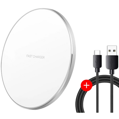 Vivolux | 30W Schnelles kabelloses Ladepad | Premium USB C Ladekabel MagSafe Ladegerät für Apple iPhone, Samsung & Android - Fast Wireless Charging Pad