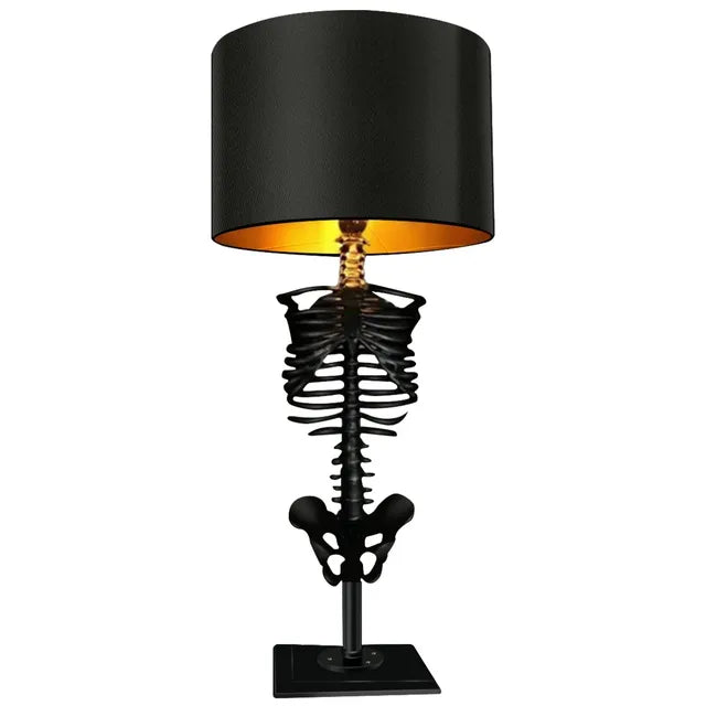 Vivolux | Handgefertigte Gothic Skelett Tischlampe