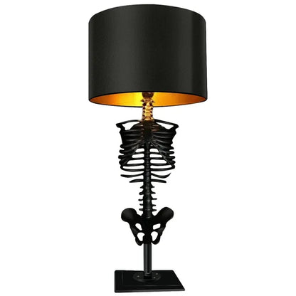 Vivolux | Handgefertigte Gothic Skelett Tischlampe