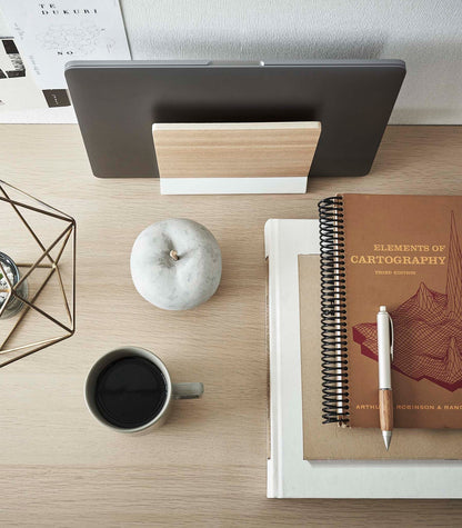 Vivolux | Slim Laptop Stand - Stahl + Holz