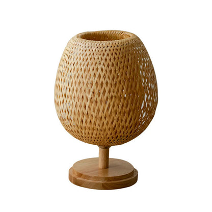 Vivolux | Rattanlampe - Stufenlos dimmbare Korblampe für Schlafzimmer- und Wohnzimmerdekoration