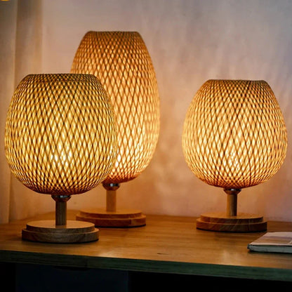 Vivolux | Rattanlampe - Stufenlos dimmbare Korblampe für Schlafzimmer- und Wohnzimmerdekoration