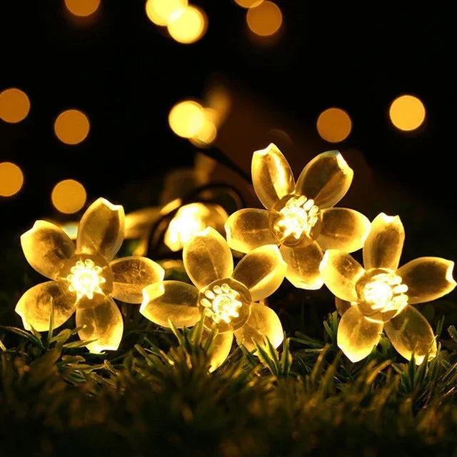 Vivolux | Pfirsichblüten Lichterkette