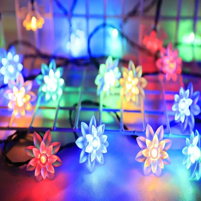 Vivolux | Pfirsichblüten Lichterkette