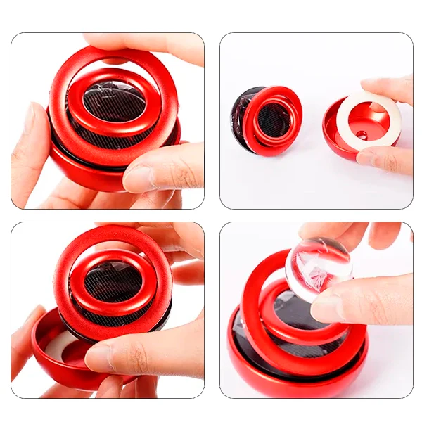 Vivolux | Auto-Lufterfrischer mit solarbetriebenem Rotationsdesign