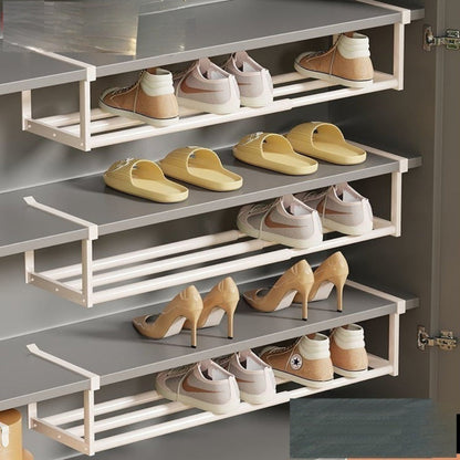 Vivolux | Verstellbarer Metall Schuhregal für untere Ablage