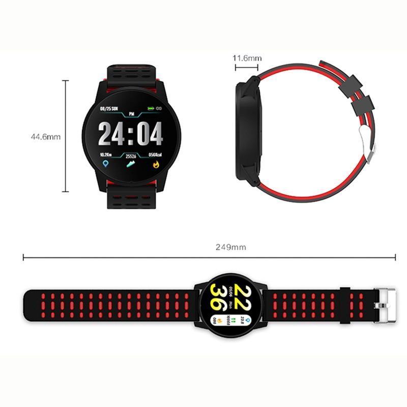 Vivolux | Sport Smartwatch Herren Damen Blutdruck Wasserdicht Aktivitäts Fitness Tracker Herzfrequenz Monitor Smartwatch GPS Android iOS