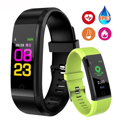 Vivolux | Sportliches Smartband Herzfrequenz Fitness Tracker Smart Armband Wasserdicht Smartband Blutdruck Smart Armband Smartwatch Herren