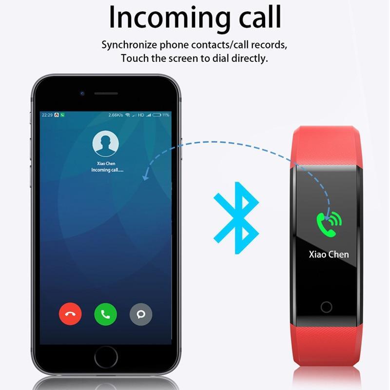 Vivolux | Sportliches Smartband Herzfrequenz Fitness Tracker Smart Armband Wasserdicht Smartband Blutdruck Smart Armband Smartwatch Herren