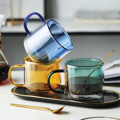 Vivolux | DoublyMug | Getönte Glastasse für Heisgetränke