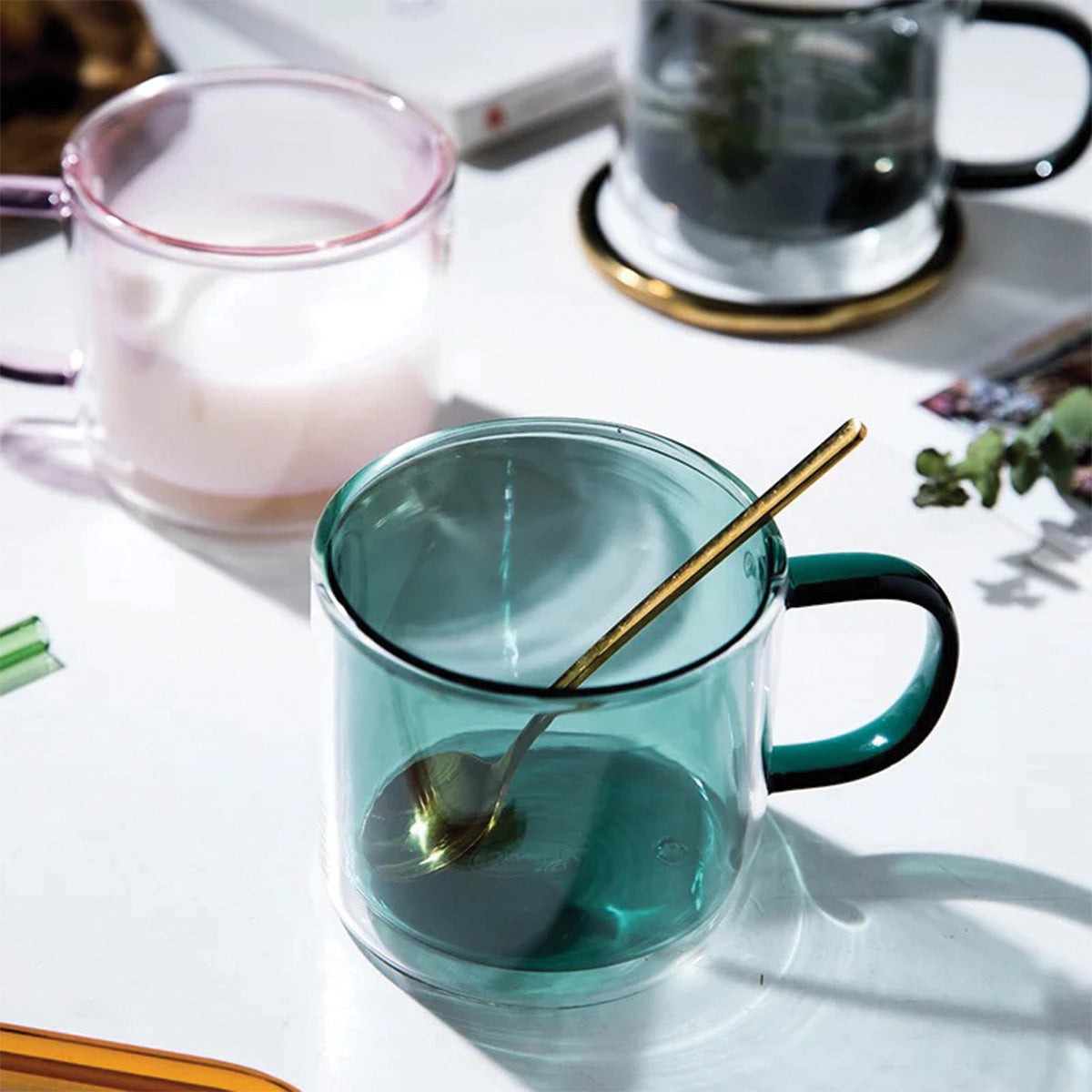 Vivolux | DoublyMug | Getönte Glastasse für Heisgetränke