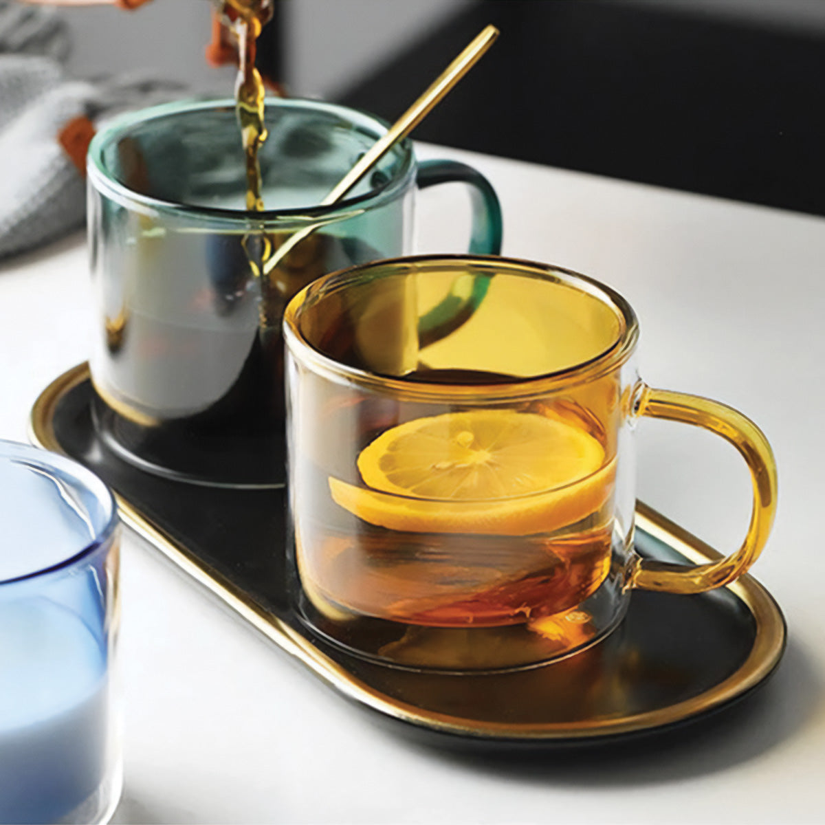 Vivolux | DoublyMug | Getönte Glastasse für Heisgetränke