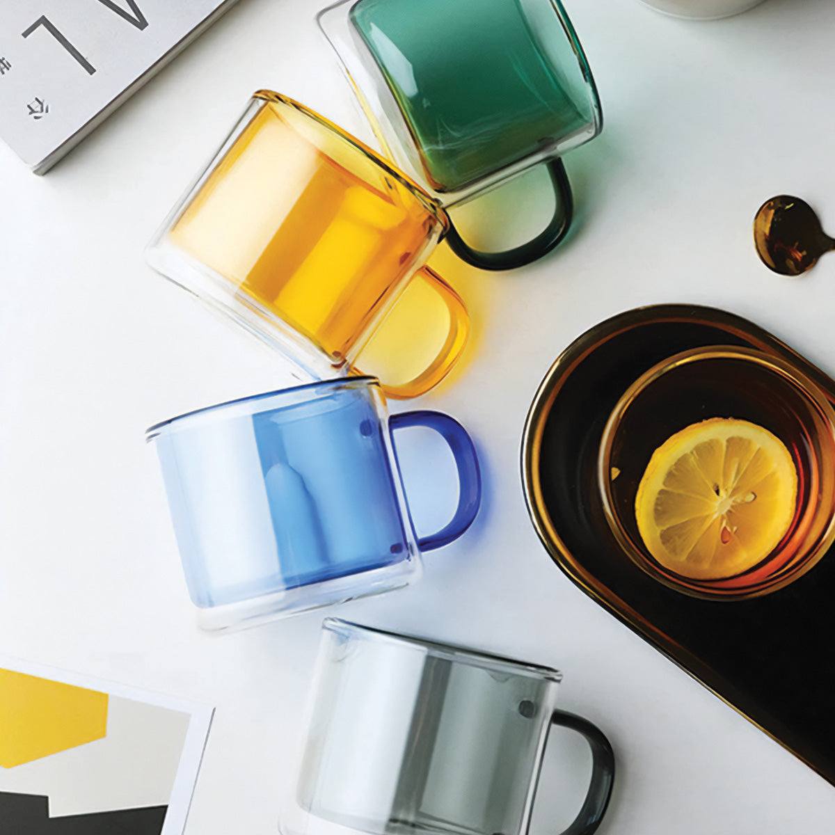 Vivolux | DoublyMug | Getönte Glastasse für Heisgetränke