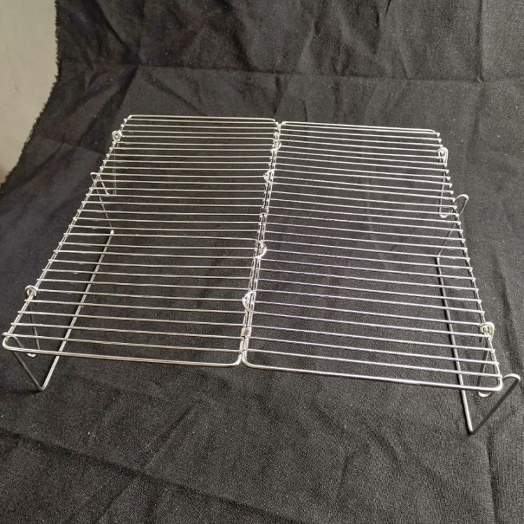 Vivolux | Hebbarer Grill Camping Edelstahl Klappgrill Holz Kohle Grill