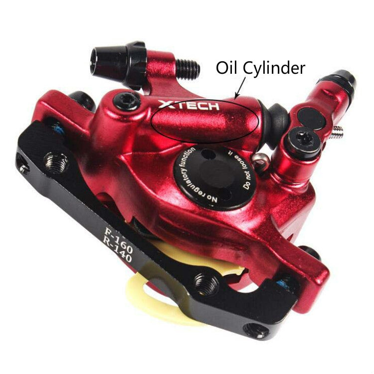 Vivolux | ZOOM HB100 Mountainbike Hydraulik Brake Caliper Folding Bike Kabelzug Hydraulik Scheibenbremszange, Stil: Vorn und Hinten (Blau)