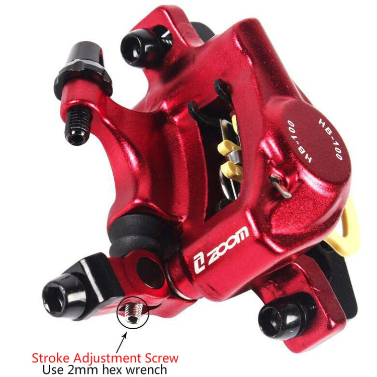 Vivolux | ZOOM HB100 Mountainbike Hydraulik Brake Caliper Folding Bike Kabelzug Hydraulik Scheibenbremszange, Stil: Vorn und Hinten (Blau)